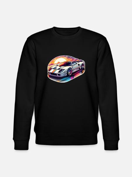 Oldtimer Sonnenuntergang - Stanley/Stella Unisex Bio-Sweatshirt CHANGER - Schwarz