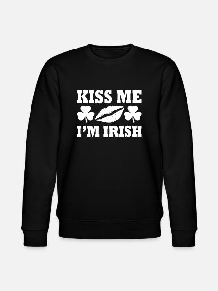 kiss me im irish - Stanley/Stella CHANGER Unisex Organic Sweatshirt - black
