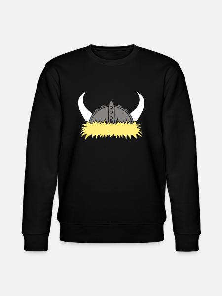 Viking helmet - Stanley/Stella CHANGER Unisex Organic Sweatshirt - black