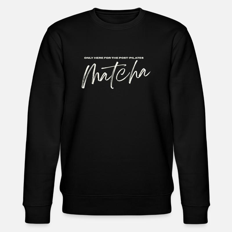 Post Pilates Matcha - Stanley/Stella Unisex Bio-Sweatshirt CHANGER  - Schwarz