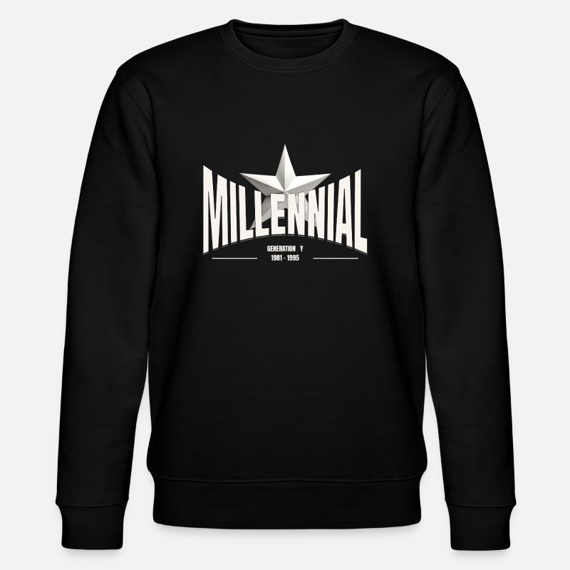 Millennial Star – Generation Y - Stanley/Stella CHANGER Unisex Organic Sweatshirt - black