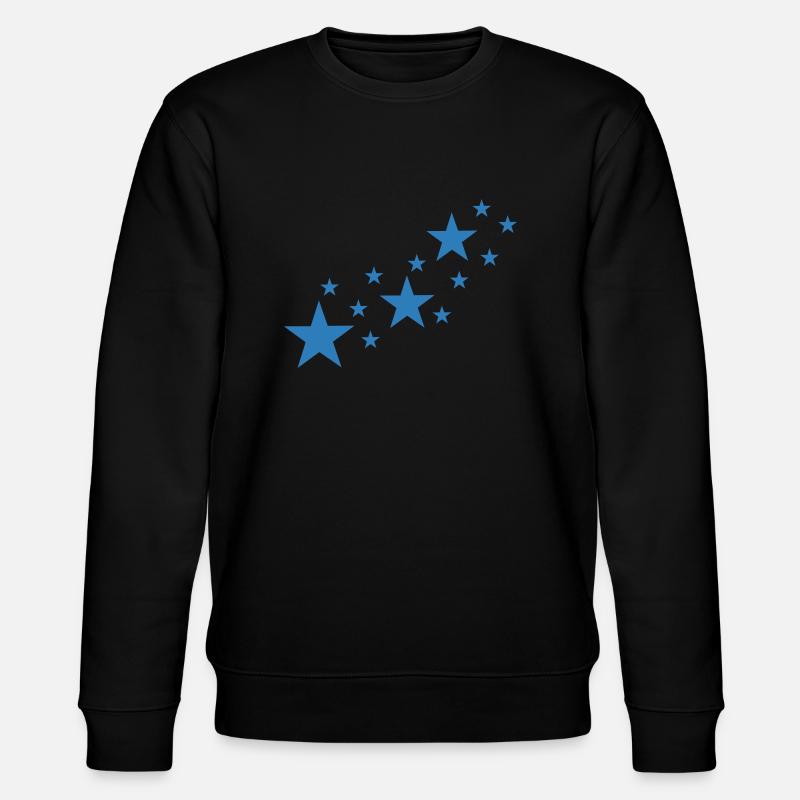 Star, stars - Stanley/Stella CHANGER Unisex Organic Sweatshirt - black