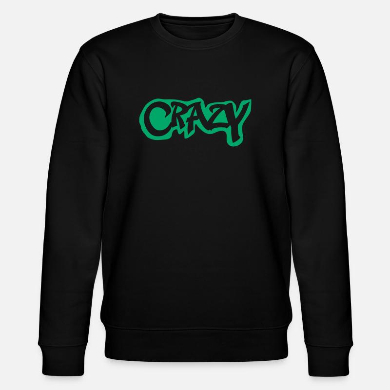 crazy - Stanley/Stella Unisex Bio-Sweatshirt CHANGER  - Schwarz