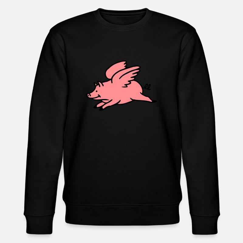 Flying Pig - Sweat bio CHANGER Stanley/Stella Unisexe - noir