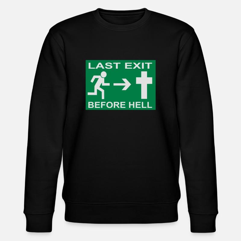 Last Exit... - Stanley/Stella Unisex Bio-Sweatshirt CHANGER  - Schwarz