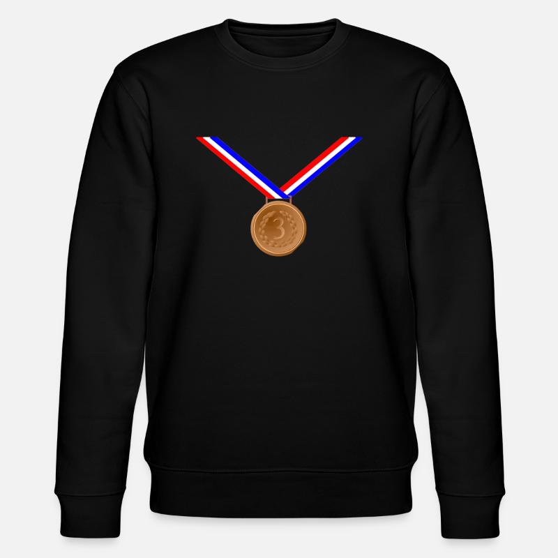 Bronzemedaille 3. - Stanley/Stella Unisex Bio-Sweatshirt CHANGER  - Schwarz