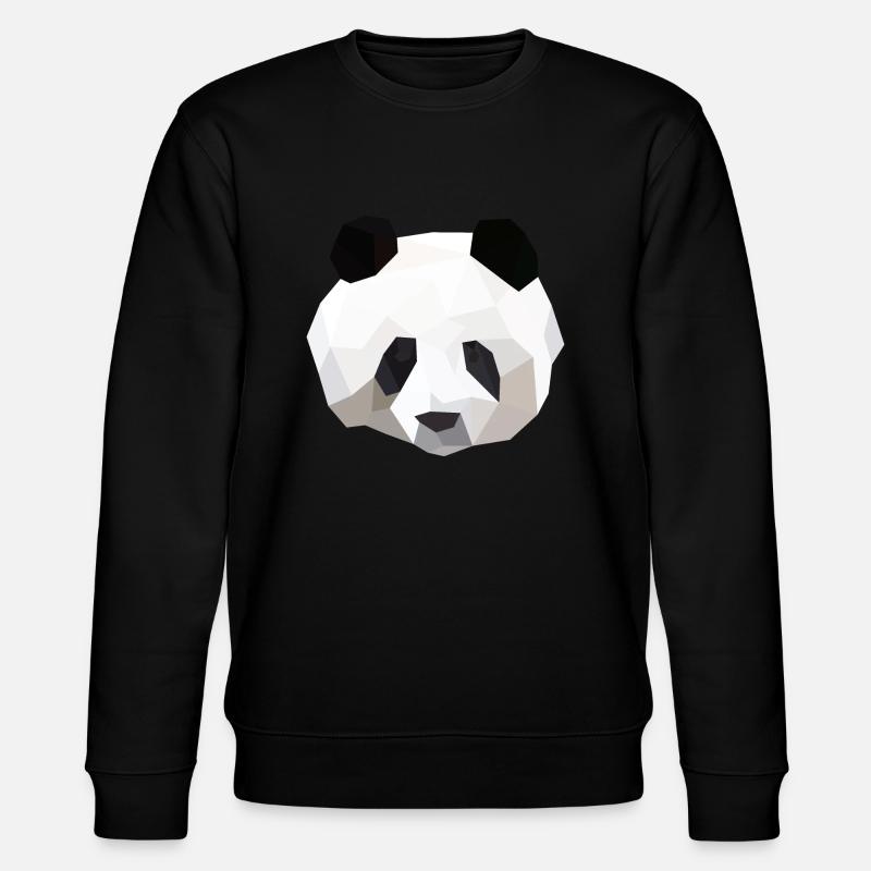 Panda - Stanley/Stella Unisex Bio-Sweatshirt CHANGER  - Schwarz