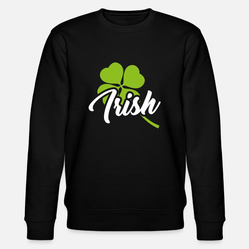 Irish GlückskleeSpruch Irlande - Sweat bio CHANGER Stanley/Stella Unisexe - noir