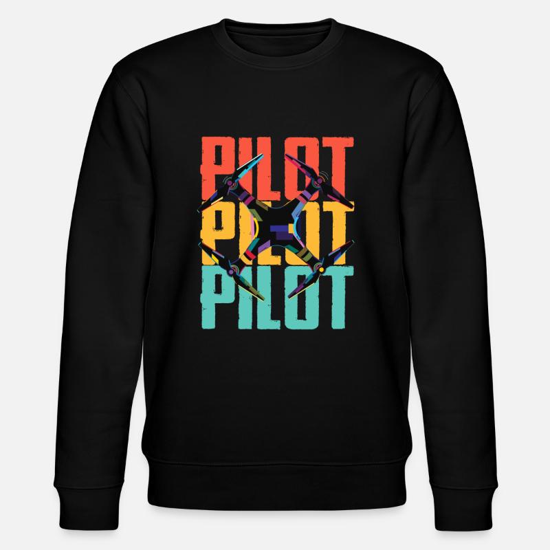 Drone - Pilote de drone - Sweat bio CHANGER Stanley/Stella Unisexe - noir