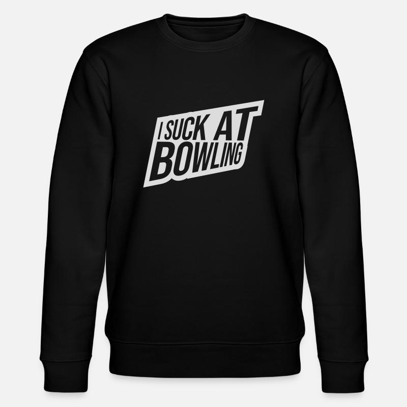 I suck at bowling - Stanley/Stella CHANGER Unisex Organic Sweatshirt - black