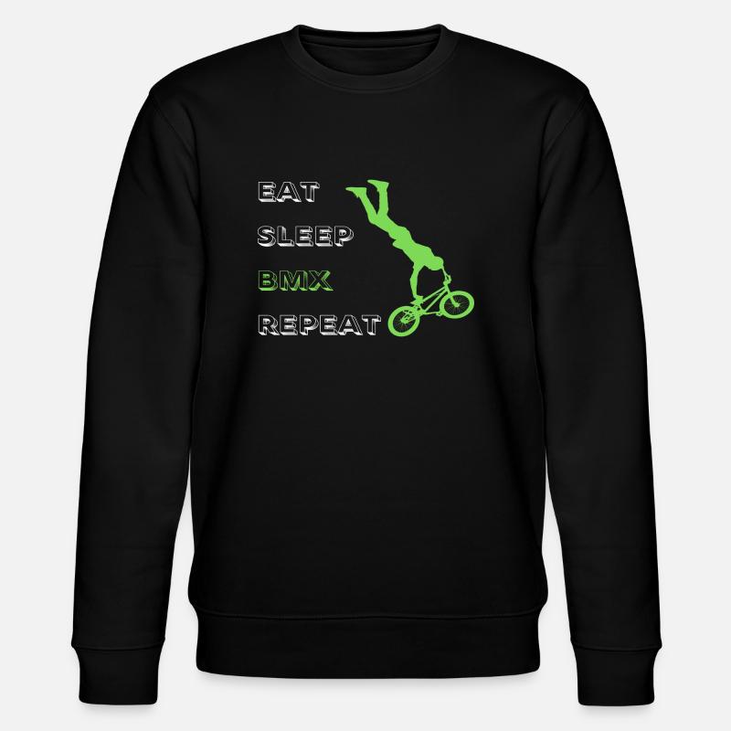 Eat Sleep BMX Repeat - Stanley/Stella Unisex Bio-Sweatshirt CHANGER  - Schwarz