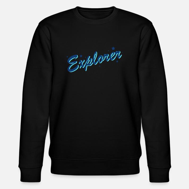 Erforschen - Stanley/Stella Unisex Bio-Sweatshirt CHANGER  - Schwarz