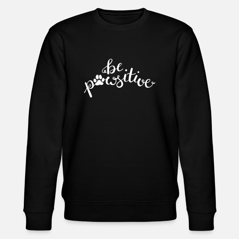 Be pawsitve - Stanley/Stella Unisex Bio-Sweatshirt CHANGER  - Schwarz