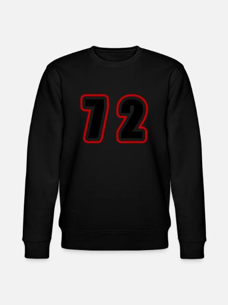 72 Number College - Stanley/Stella CHANGER Unisex Organic Sweatshirt - black