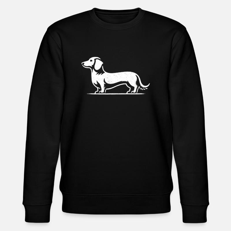 Teckel Teckel Silhouette Chien - Sweat bio CHANGER Stanley/Stella Unisexe - noir