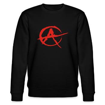Anarchie - Stanley/Stella Unisex Bio-Sweatshirt CHANGER  - Schwarz - Vorne - Nik (191cm) & Marisol (170cm)