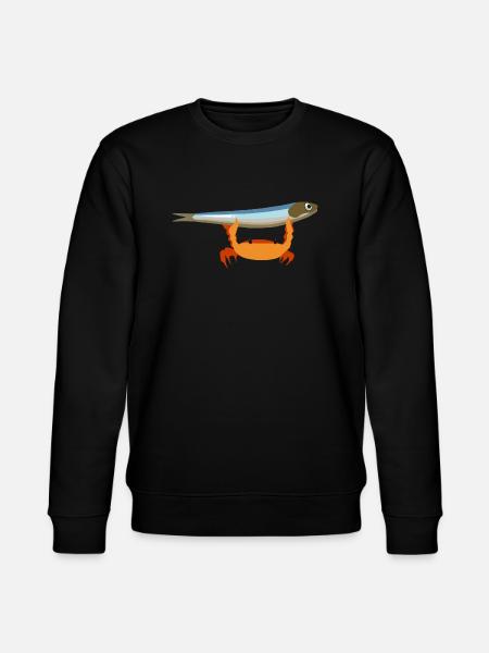 Stolze Krabbe - Stanley/Stella Unisex Bio-Sweatshirt CHANGER - Schwarz