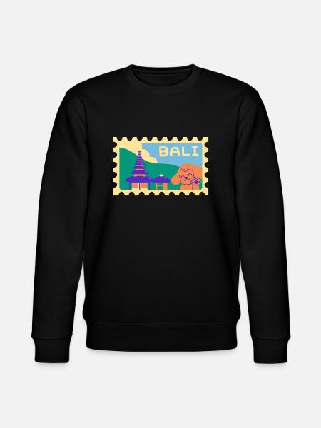 INDONET Bali cartoon - Stanley/Stella CHANGER Unisex Organic Sweatshirt - black