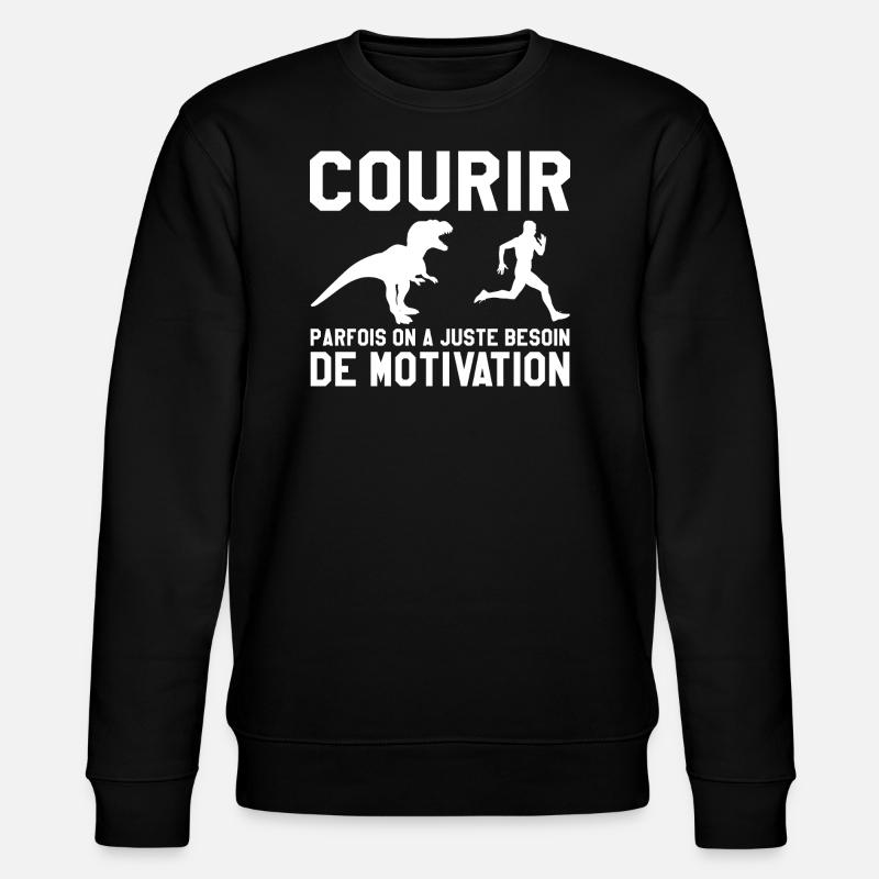 courir - cadeau courir - Sweat bio CHANGER Stanley/Stella Unisexe - noir