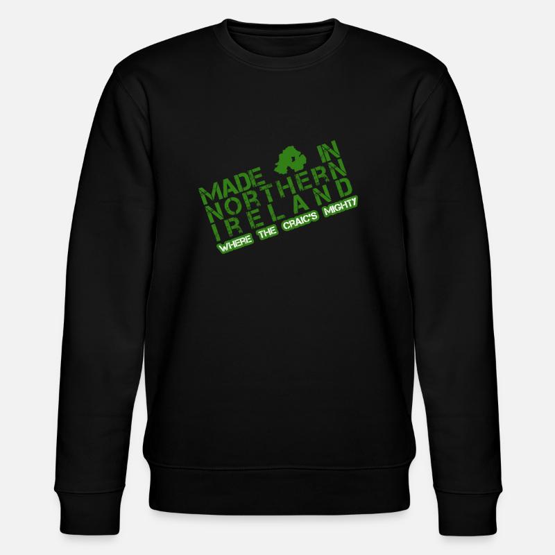Made in Nordirland - Stanley/Stella Unisex Bio-Sweatshirt CHANGER - Schwarz