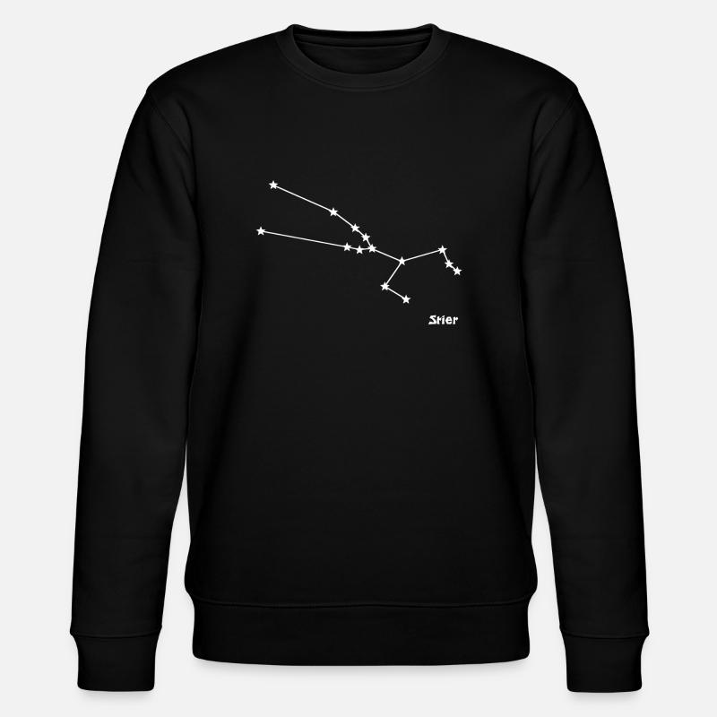 Sternzeichen Stier - Stanley/Stella Unisex Bio-Sweatshirt CHANGER  - Schwarz