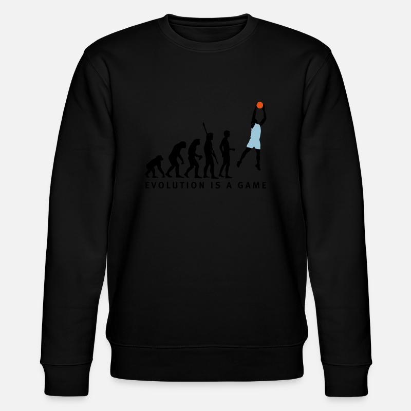 evolution_basketball_072011_b_3c - Stanley/Stella Unisex Bio-Sweatshirt CHANGER  - Schwarz