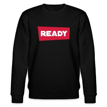 ready - Stanley/Stella Unisex Bio-Sweatshirt CHANGER  - Schwarz - Vorne - Nik (191cm) & Marisol (170cm)