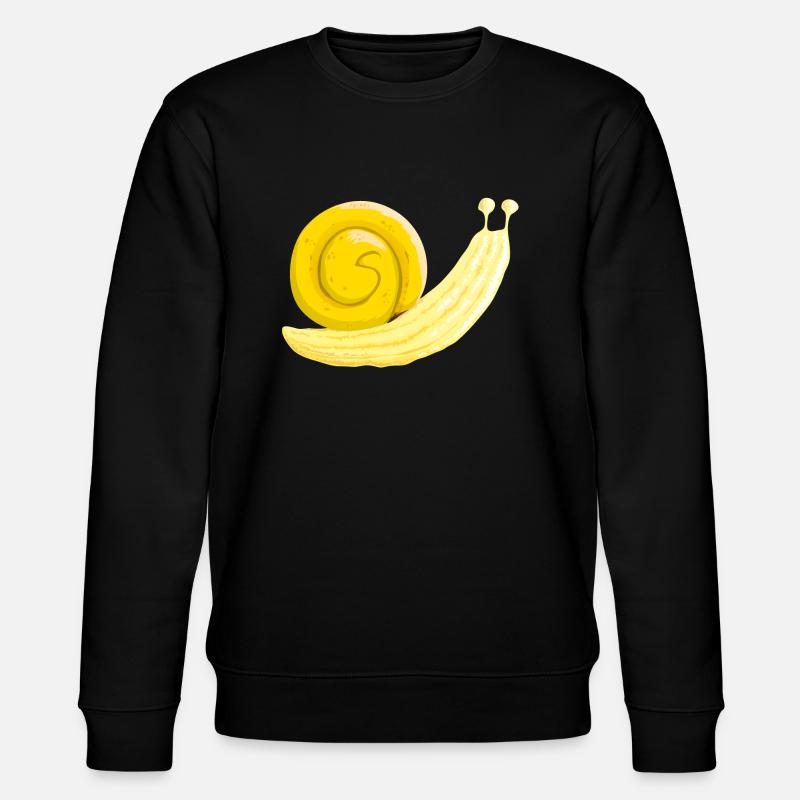 Escargot banane - Sweat bio CHANGER Stanley/Stella Unisexe - noir