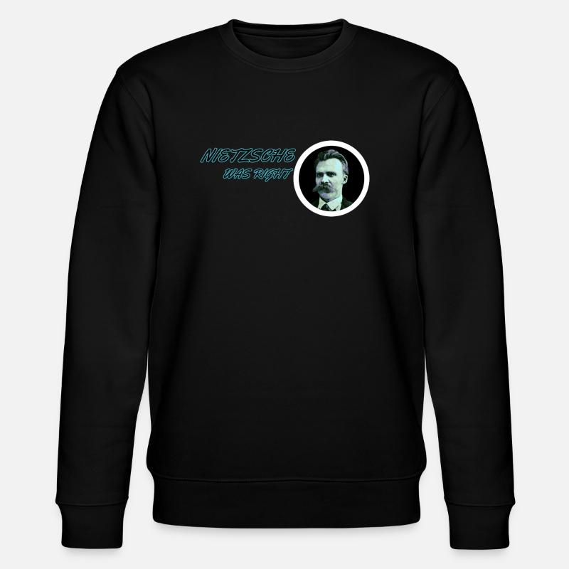 Nietzsche hatte Recht! - Stanley/Stella Unisex Bio-Sweatshirt CHANGER  - Schwarz