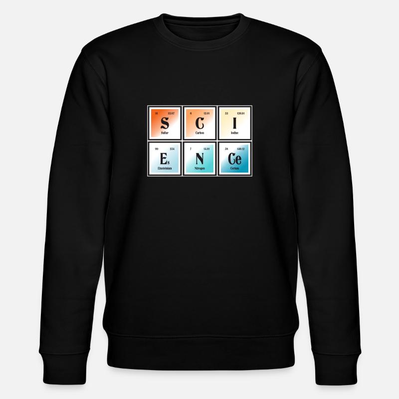 Wissenschaft | Periodensystem der Elemente - Stanley/Stella Unisex Bio-Sweatshirt CHANGER  - Schwarz