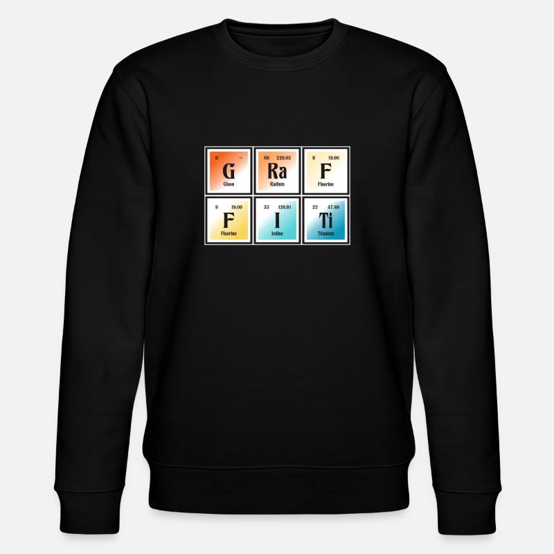 Graffiti-| Periodensystem der Elemente - Stanley/Stella Unisex Bio-Sweatshirt CHANGER  - Schwarz