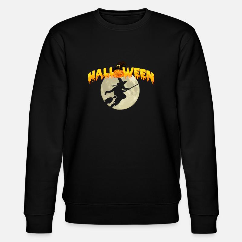 Sorcière citrouille d’Halloween , Halloween - Sweat bio CHANGER Stanley/Stella Unisexe - noir