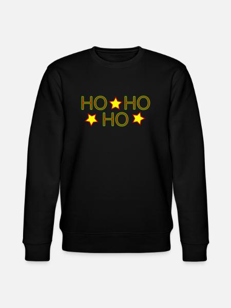 HO HO HO - Stanley/Stella CHANGER Unisex Organic Sweatshirt - black