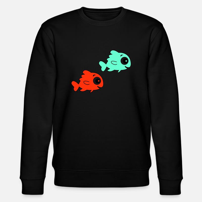 Poissons - Sweat bio CHANGER Stanley/Stella Unisexe - noir