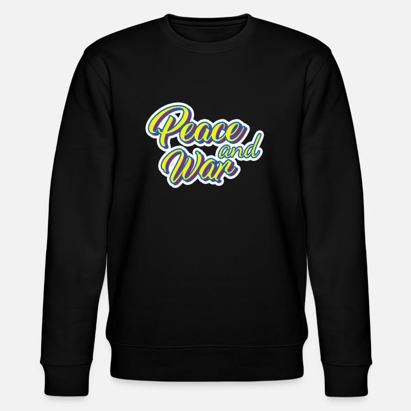 PEACE - Stanley/Stella Unisex Bio-Sweatshirt CHANGER  - Schwarz