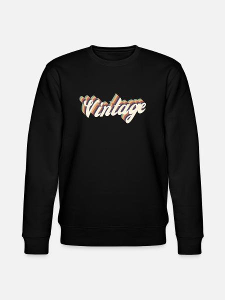 Weinlese - Stanley/Stella Unisex Bio-Sweatshirt CHANGER  - Schwarz