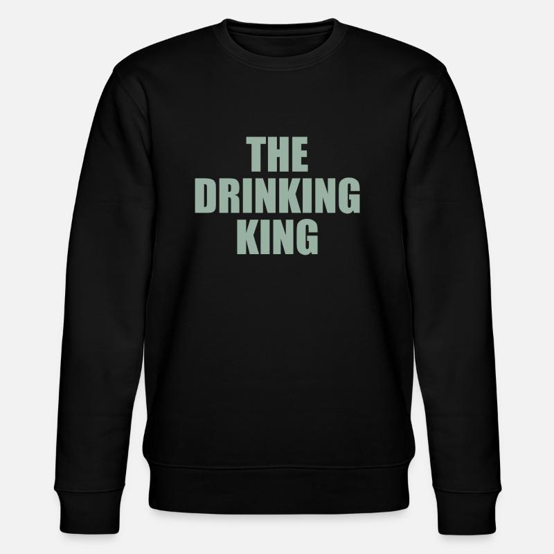 the drinking king - Stanley/Stella Unisex Bio-Sweatshirt CHANGER  - Schwarz