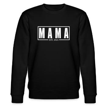 Mom Dad established, Mom and Dad Matching Outfit - Stanley/Stella Unisex Bio-Sweatshirt CHANGER  - Schwarz - Vorne - Nik (191cm) & Marisol (170cm)