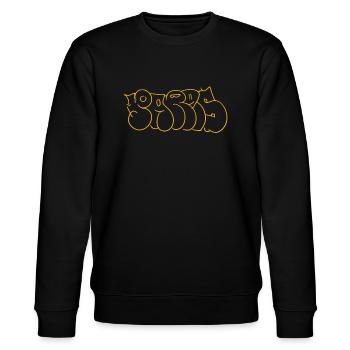 Paris - Stanley/Stella Unisex Bio-Sweatshirt CHANGER  - Schwarz - Vorne - Nik (191cm) & Marisol (170cm)