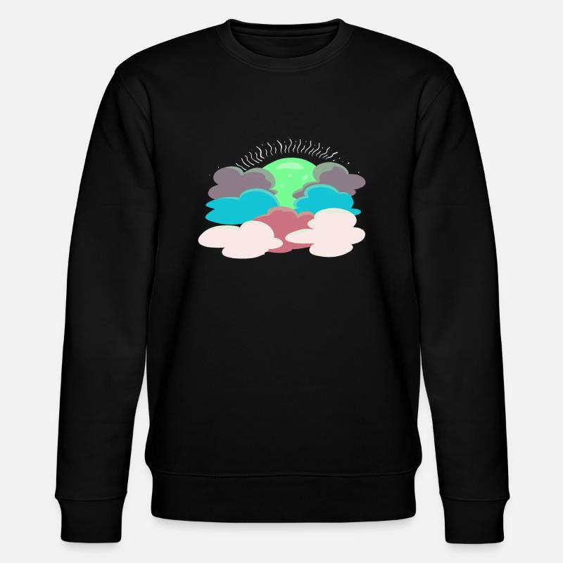 Sun behind the clouds - Stanley/Stella CHANGER Unisex Organic Sweatshirt - black