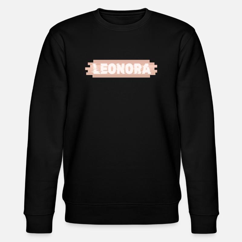 First name Leonora - Stanley/Stella CHANGER Unisex Organic Sweatshirt - black