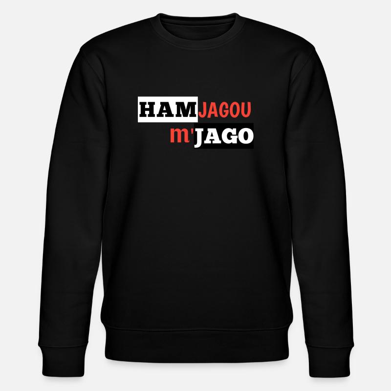 Mjago - Stanley/Stella Unisex Bio-Sweatshirt CHANGER  - Schwarz