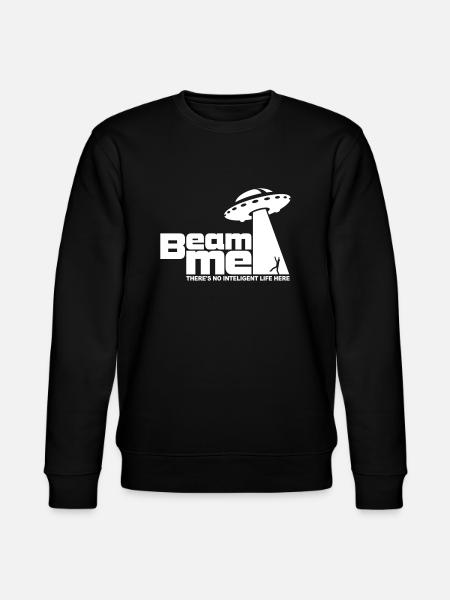 Beam me up! (+Text) No.2 - Stanley/Stella CHANGER Unisex Organic Sweatshirt - black