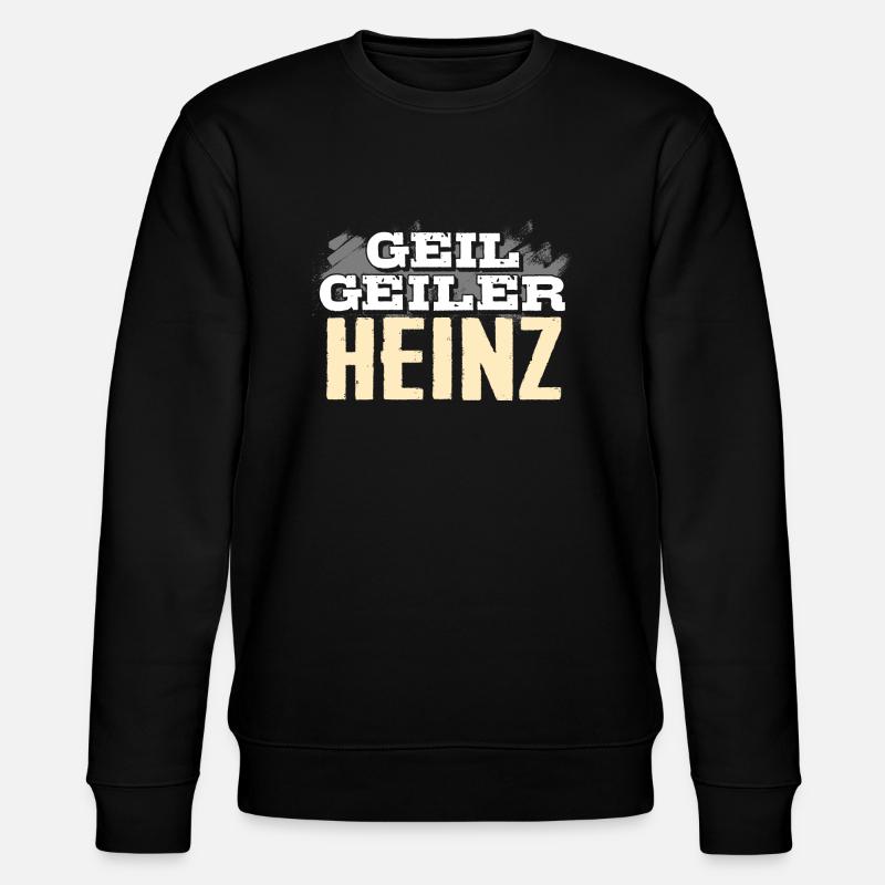 HEINZ - geil - Stanley/Stella Unisex Bio-Sweatshirt CHANGER  - Schwarz