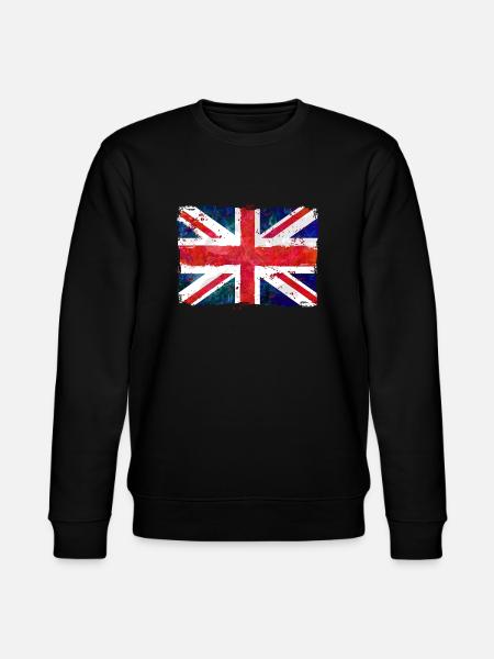 Union Jack - UK Flag - Stanley/Stella Unisex Bio-Sweatshirt CHANGER - Schwarz