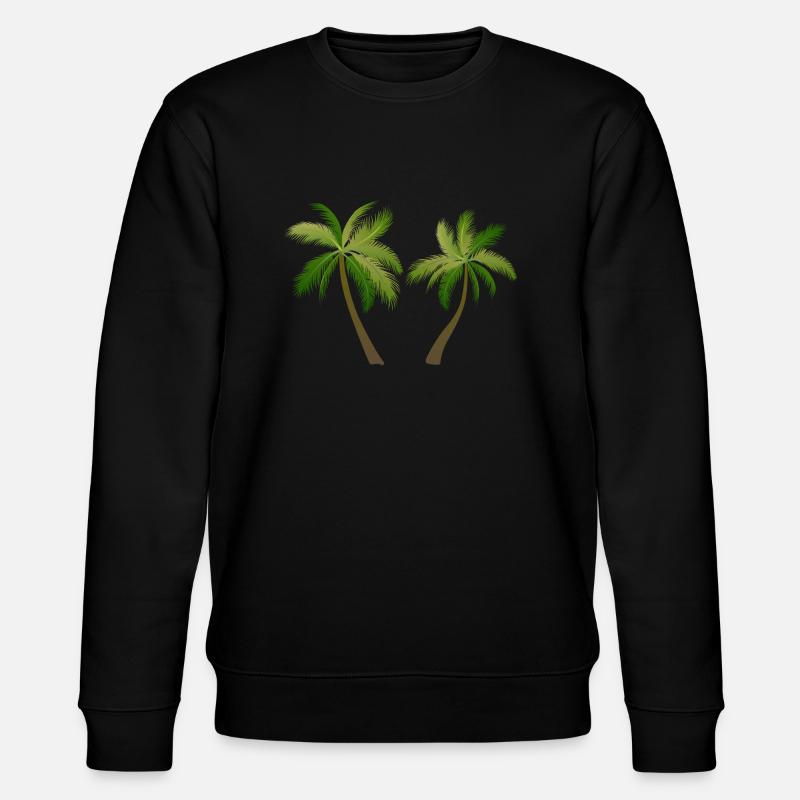 palm tree palm palms - Stanley/Stella CHANGER Unisex Organic Sweatshirt - black