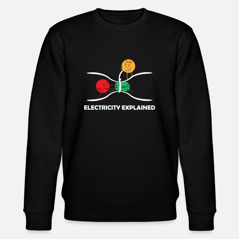 L'électricité expliquée - Sweat bio CHANGER Stanley/Stella Unisexe - noir