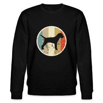 Border Terrier - Stanley/Stella Unisex Bio-Sweatshirt CHANGER  - Schwarz - Vorne - Nik (191cm) & Marisol (170cm)