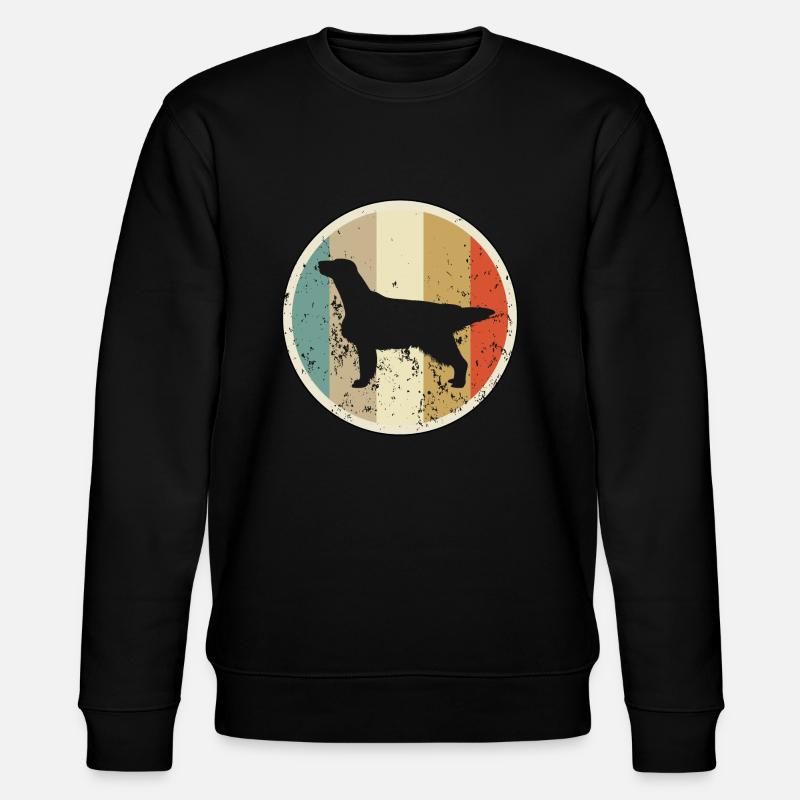 Flat Coated Retriever - Stanley/Stella Unisex Bio-Sweatshirt CHANGER  - Schwarz