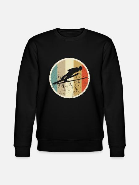 Skispringen Skispringer Skisprung - Stanley/Stella Unisex Bio-Sweatshirt CHANGER - Schwarz